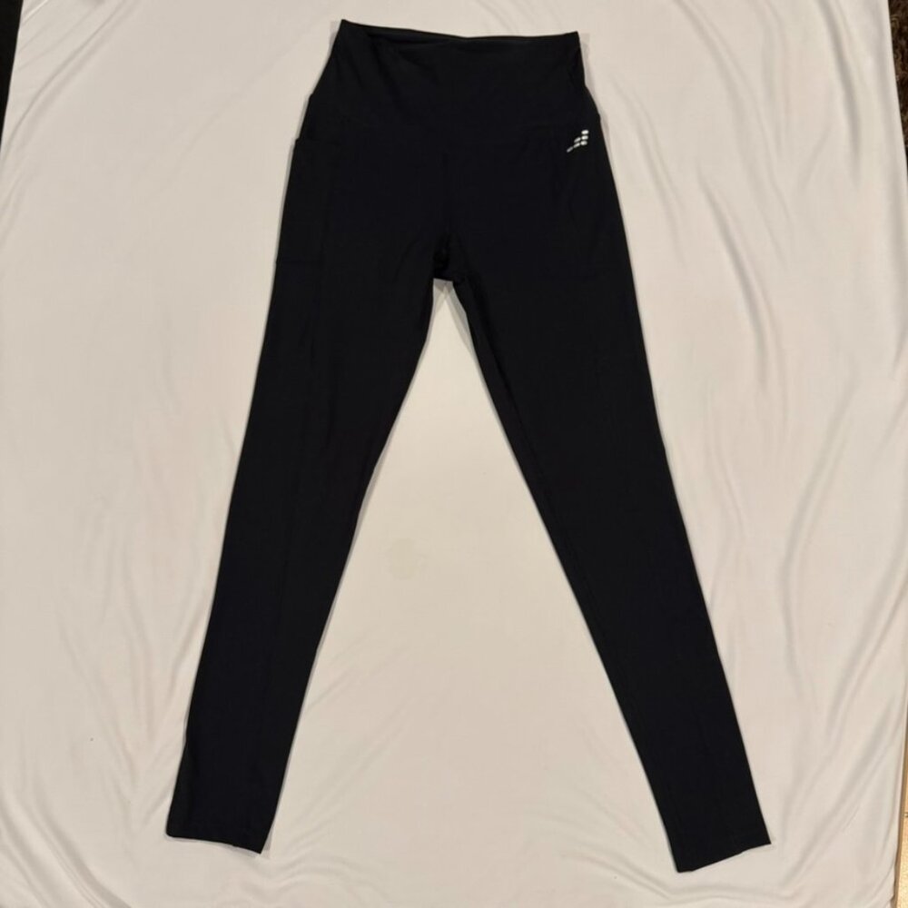 BCG Tummy Control Black Leggings Women’s Size S –‎ High Waist Activewear Workout